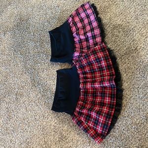 2 pack plaid skirts